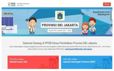 PPDB Online DKI Jakarta 2021 (Jadwal dan Teknis)