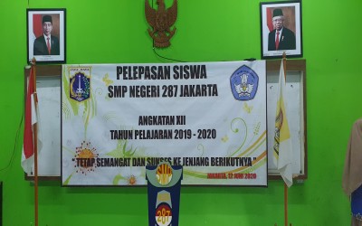 SMPN 287 Jakarta Menggelar Acara Pelepasan Kelas IX Virtual Online